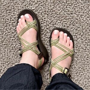 Chaco Women’s Strappy Outdoor Sandals in Olive Green